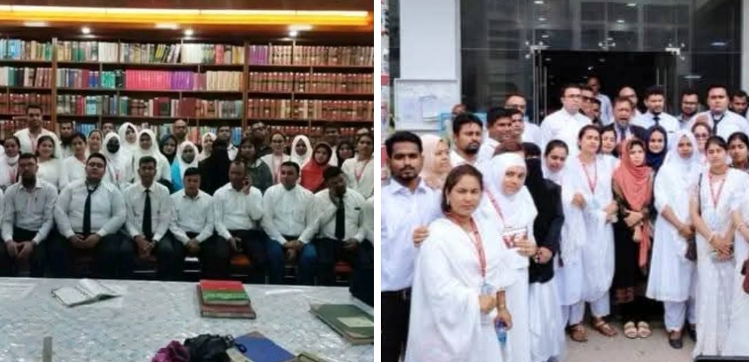নারায়ণগঞ্জ আইন কলেজে ২০২২৷ শিক্ষার্থীদের ভাইভা উপলক্ষে মুটকোর্ট ট্রায়াল বার পরিদর্শন